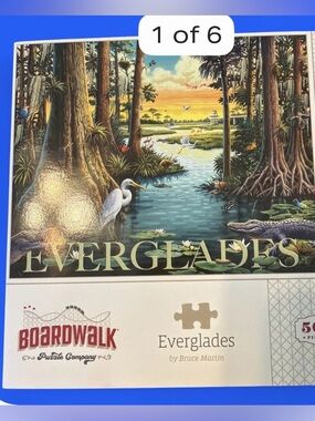 EVERGLADES by Bruce Martin Boardwalk Premium Jigsaw Puzzle Storage Box 500 Pcs.
